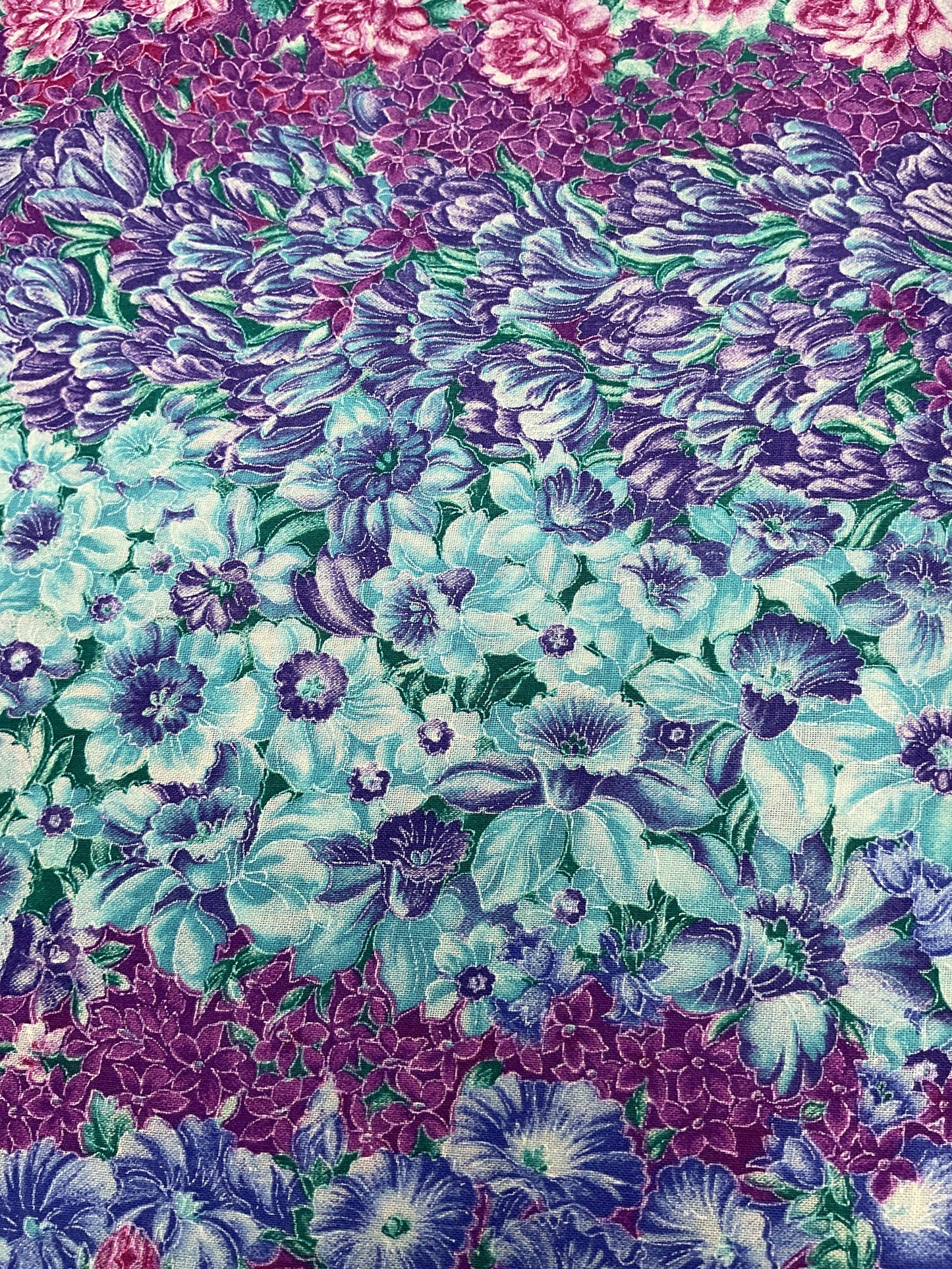 Purple and Teal Flowers