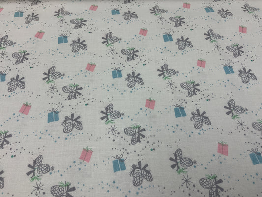 Winter Tales - pinecones and presents