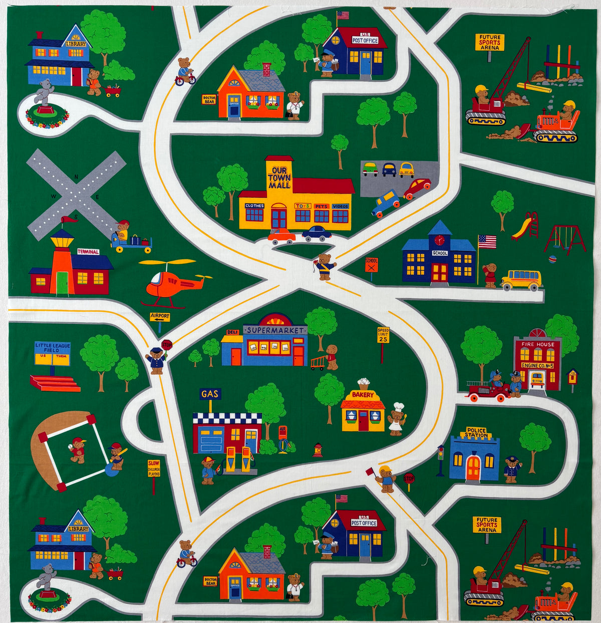 Restash #0115 - Panel - Vintage Town Play Mat