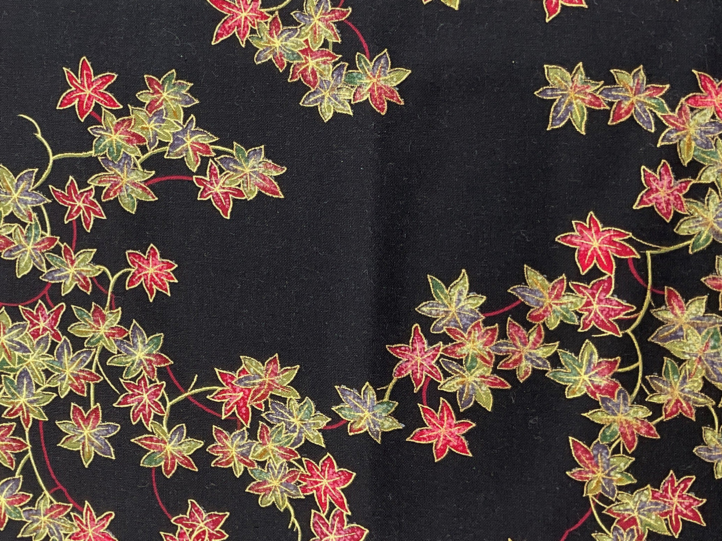 Scarlet Leaf Cascade - Concord Fabrics