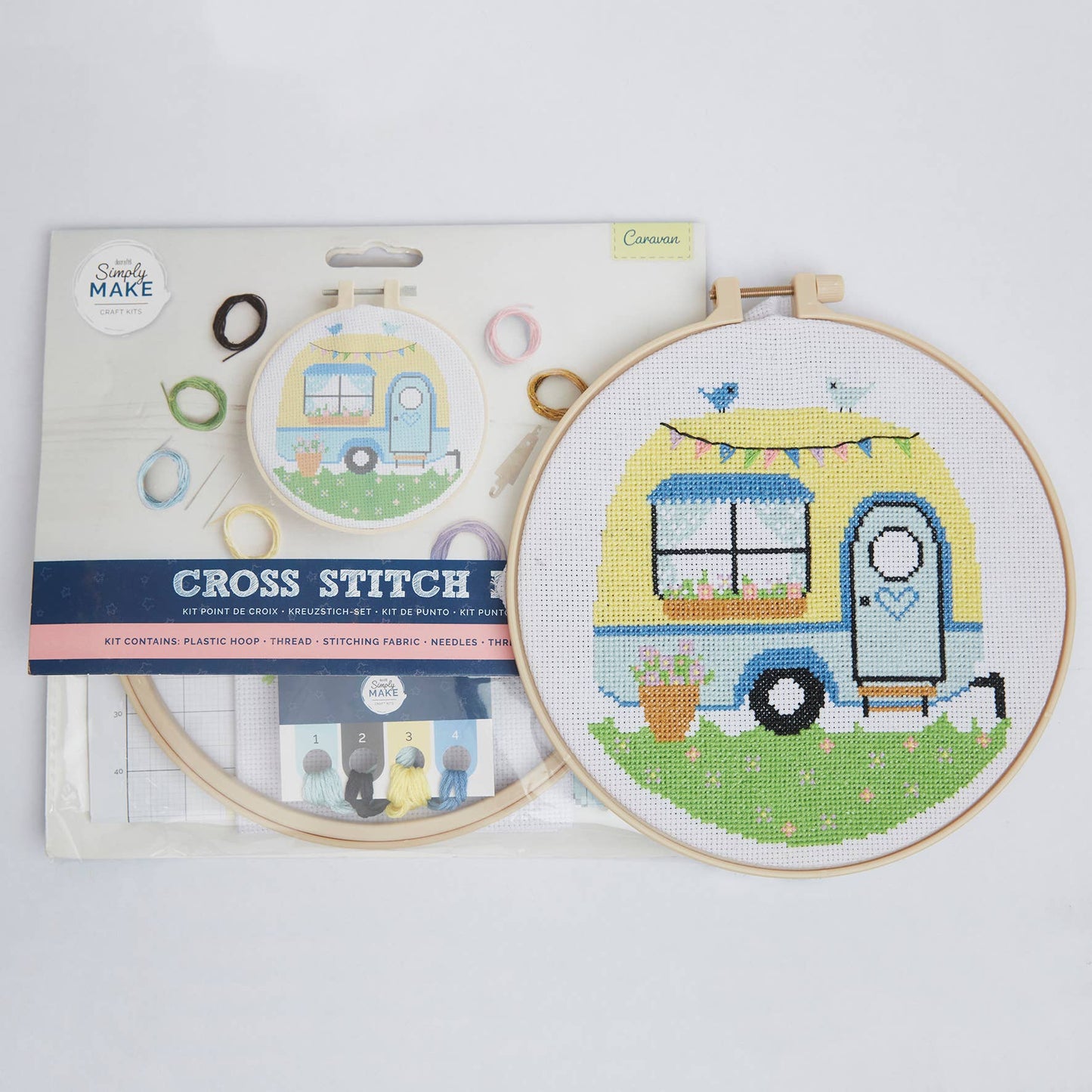 Simply Make Cross Stitch Craft Kit - Caravan Design