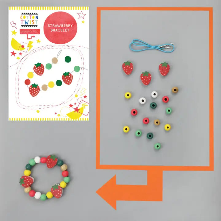 Make Your Own Strawberry Bracelet - Cotton Twist