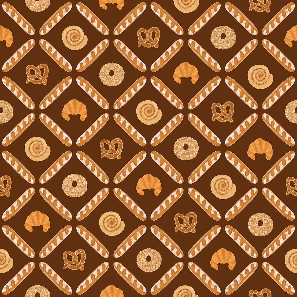 I Love Carbs - Bakery Lattice - Dark Brown