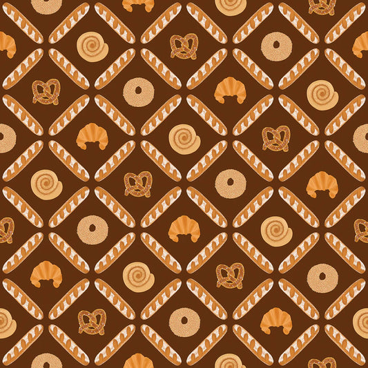 I Love Carbs - Bakery Lattice - Dark Brown