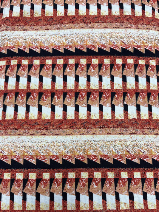 Art by the Yard - Northcott - Geometric Rust