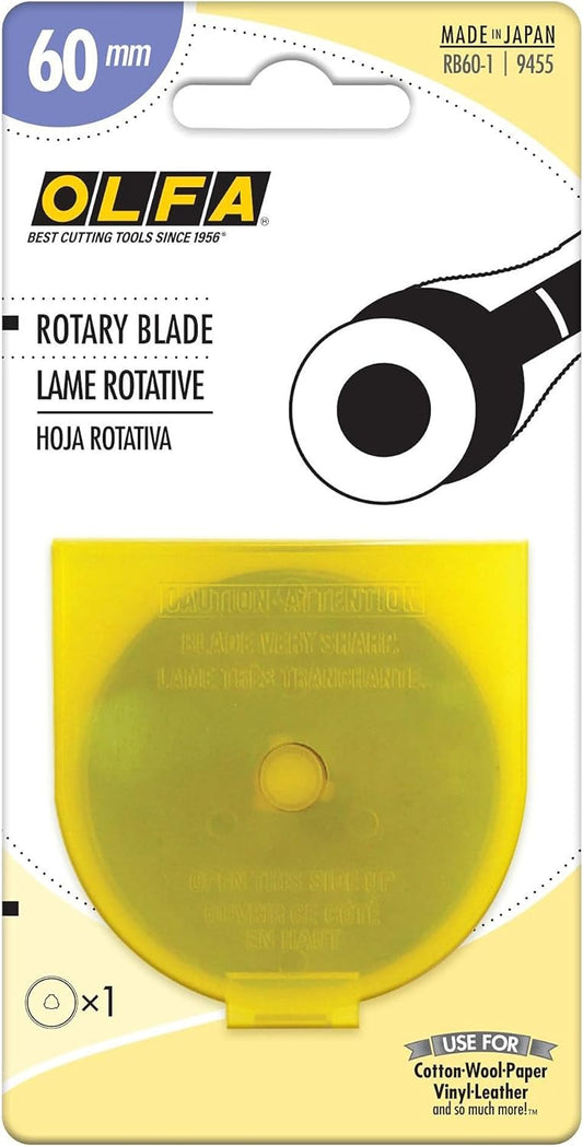 Olfa Rotary Replacement Blades - 60 mm - 1 Pack