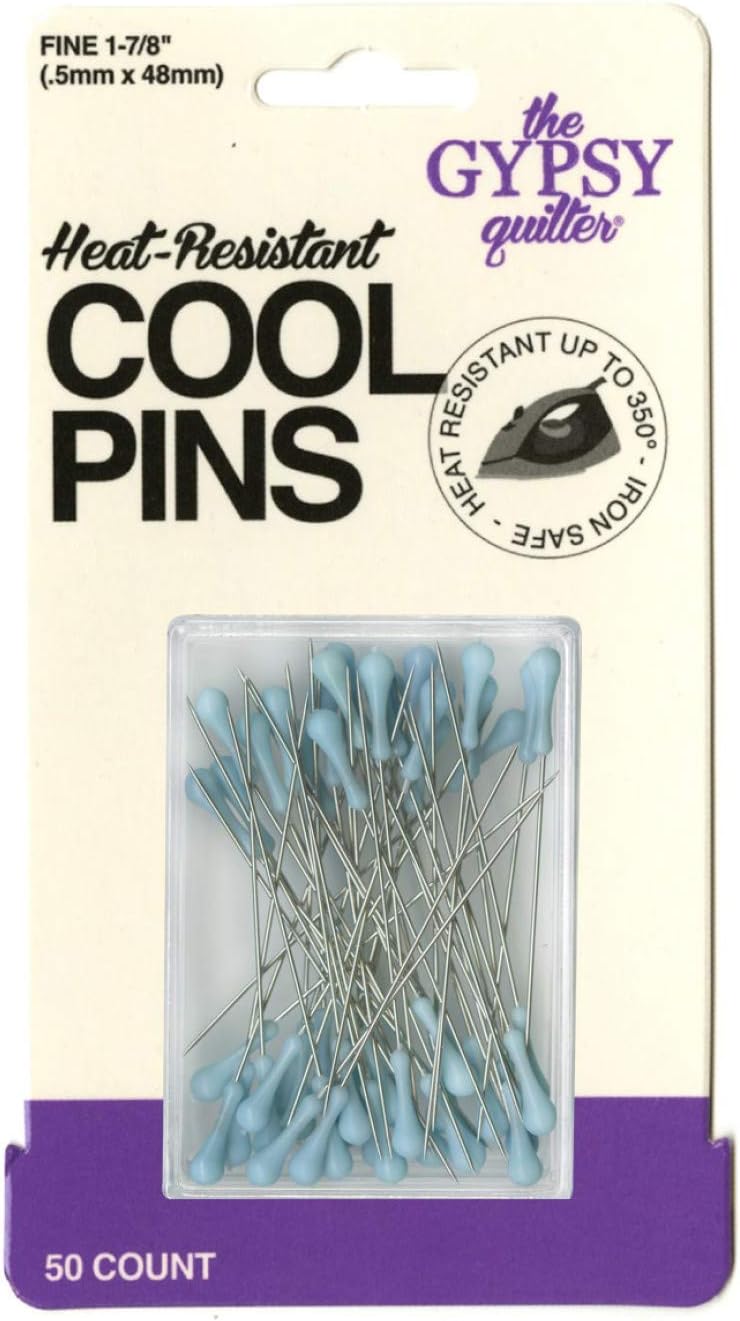 Heat Resistant Cool Pins - FINE 0.5mm - 50 count - Bohemian Blue