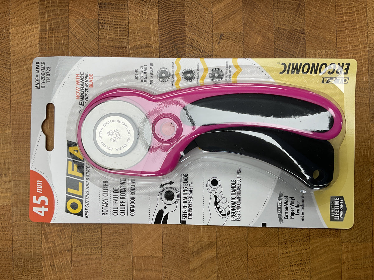 Olfa Rotary Cutter - 45 mm - Magenta