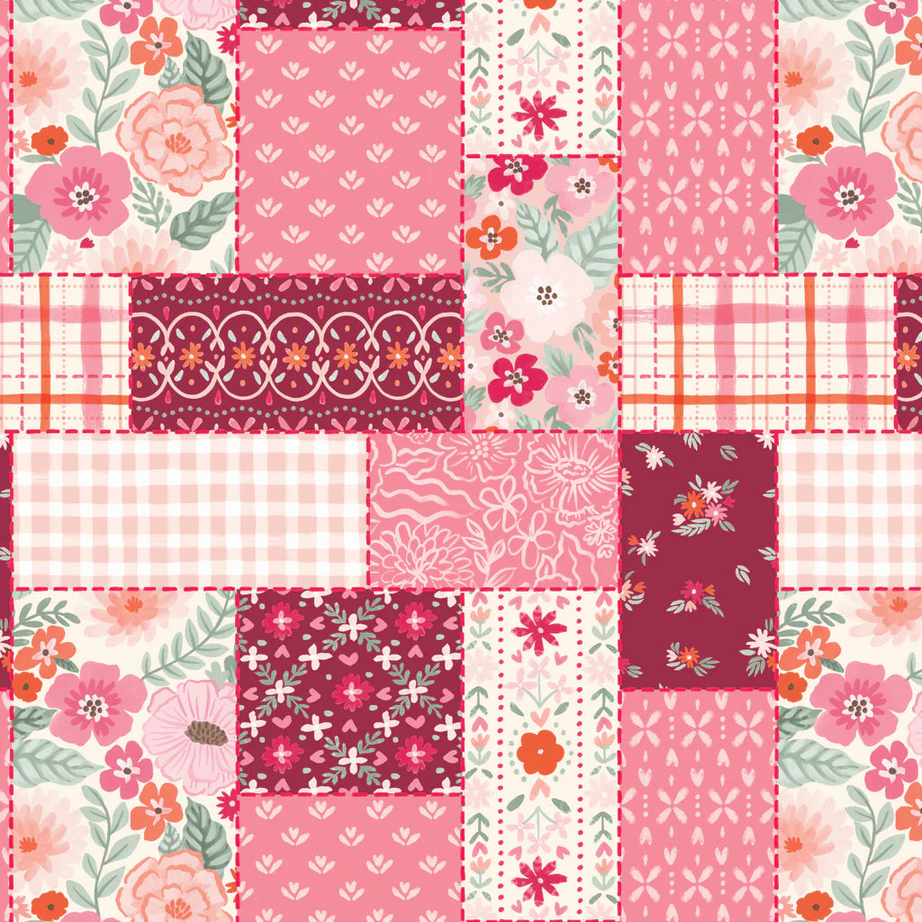 Blooming Hearts - Heartfelt Patchwork - Multi