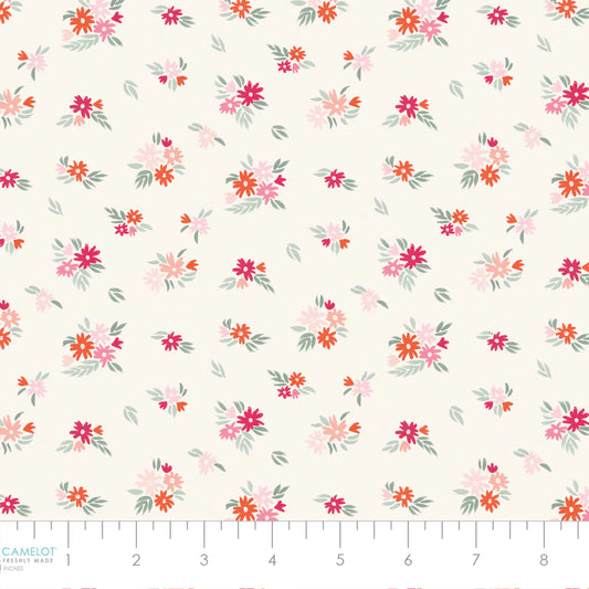 Blooming Hearts - Fluttering Florals - Cream