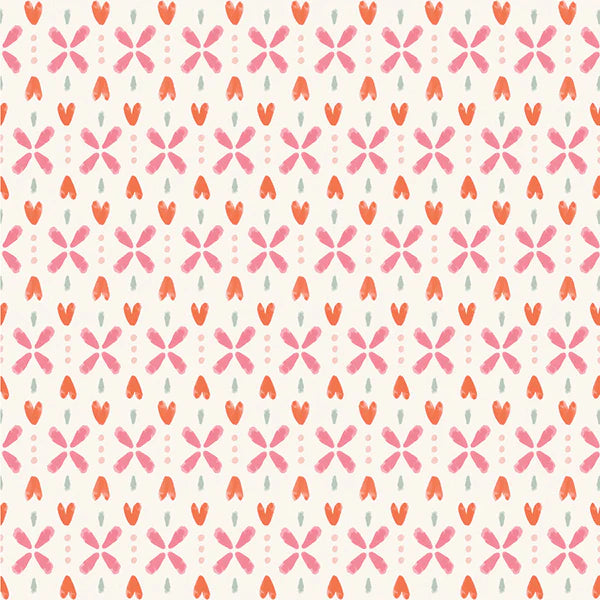 Blooming Hearts - Hearts and Kisses - Cream