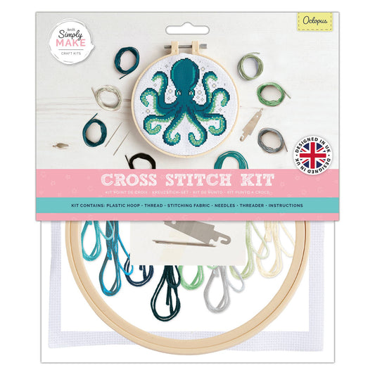 Simply Make Cross Stitch Kit - Octopus