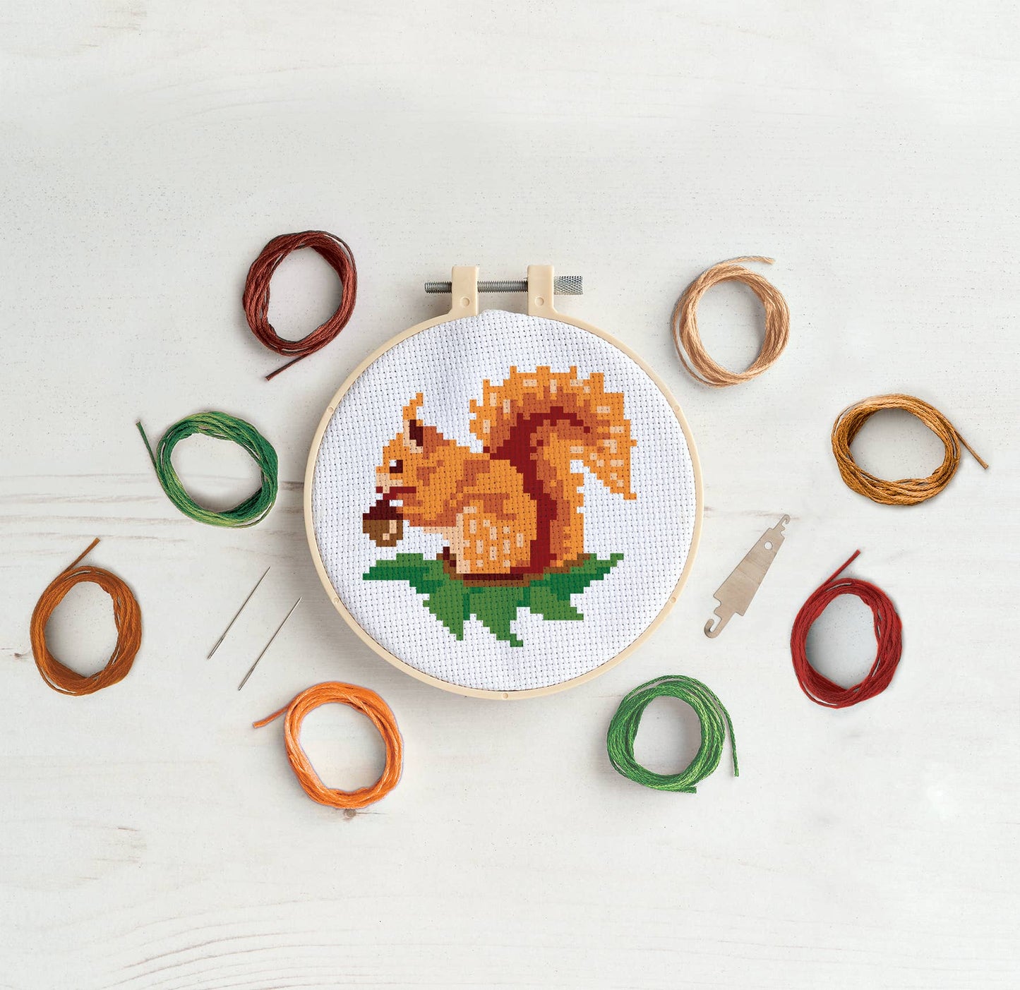 Simply Make Cross Stitch Kit - Red Squirrel