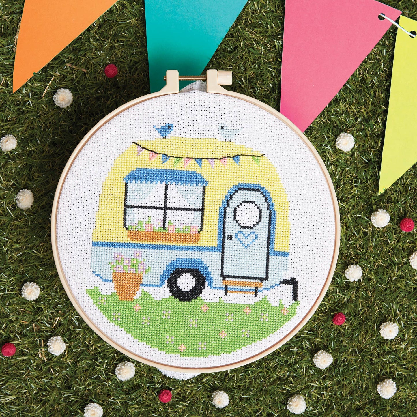 Simply Make Cross Stitch Craft Kit - Caravan Design