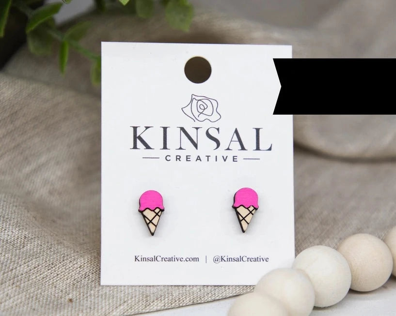 Kinsal Creative Earrings - Ice Cream