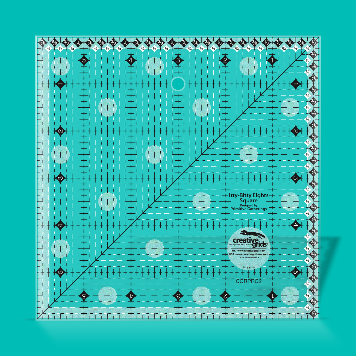 Règle de courtepointe Creative Grids - Itty-Bitty Eights 6"