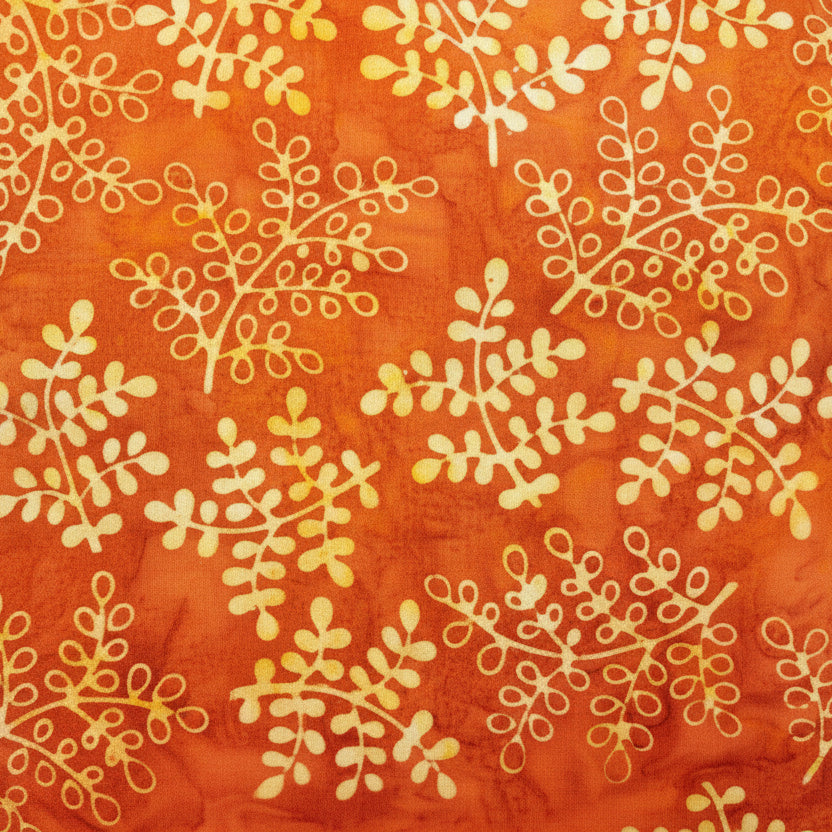 Atumun Sprig Batik - Orange