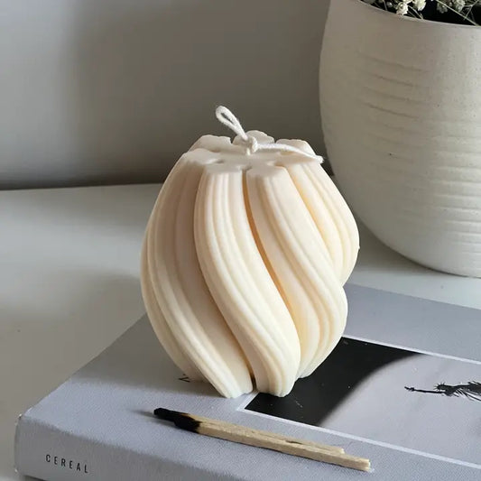 Project Helios Swirl Sculptural Candle