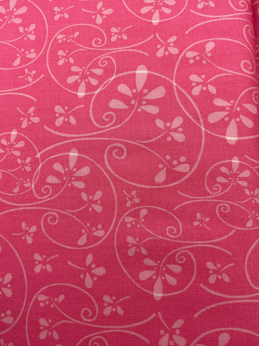 Emma And Mia - Pink Flower Swirls