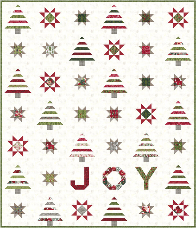Restash #0037 - Quilt Kit - Hustle & Bustle Spread Joy - 72" x 84"