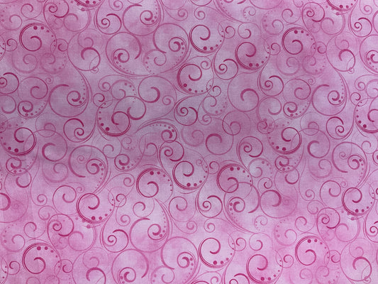 Wideback 108” - Swirls - Pink