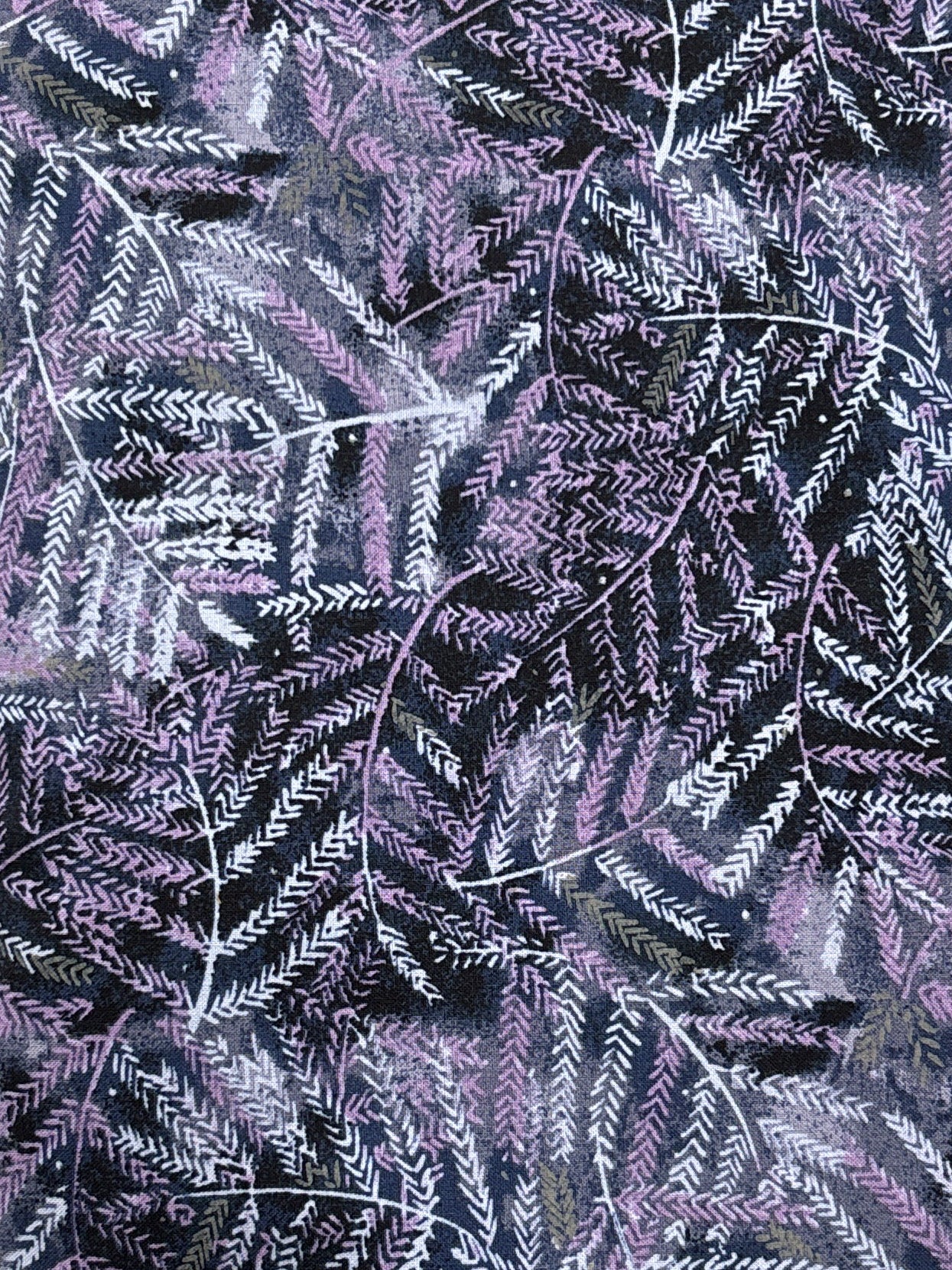 Rosewood by Jane Holton - Purple Leaves - Northcott
