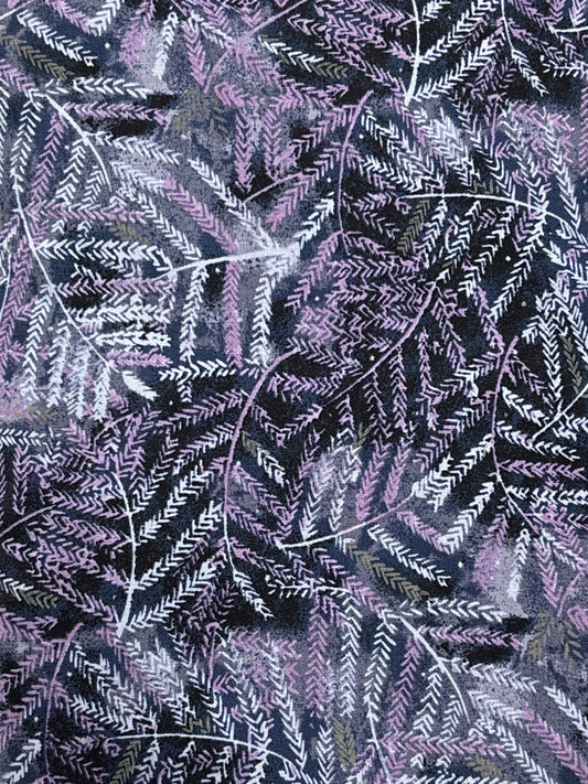 Rosewood by Jane Holton - Purple Leaves - Northcott