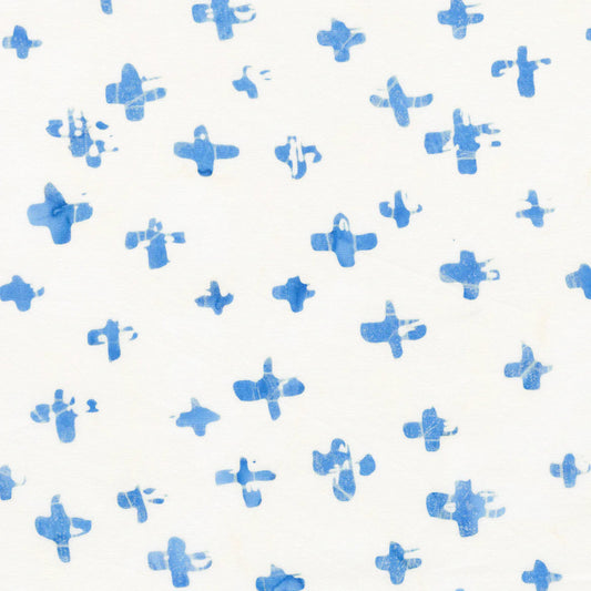 Indigo Batiks Vol. 2 - Crosses White - Windham Anthology Batik