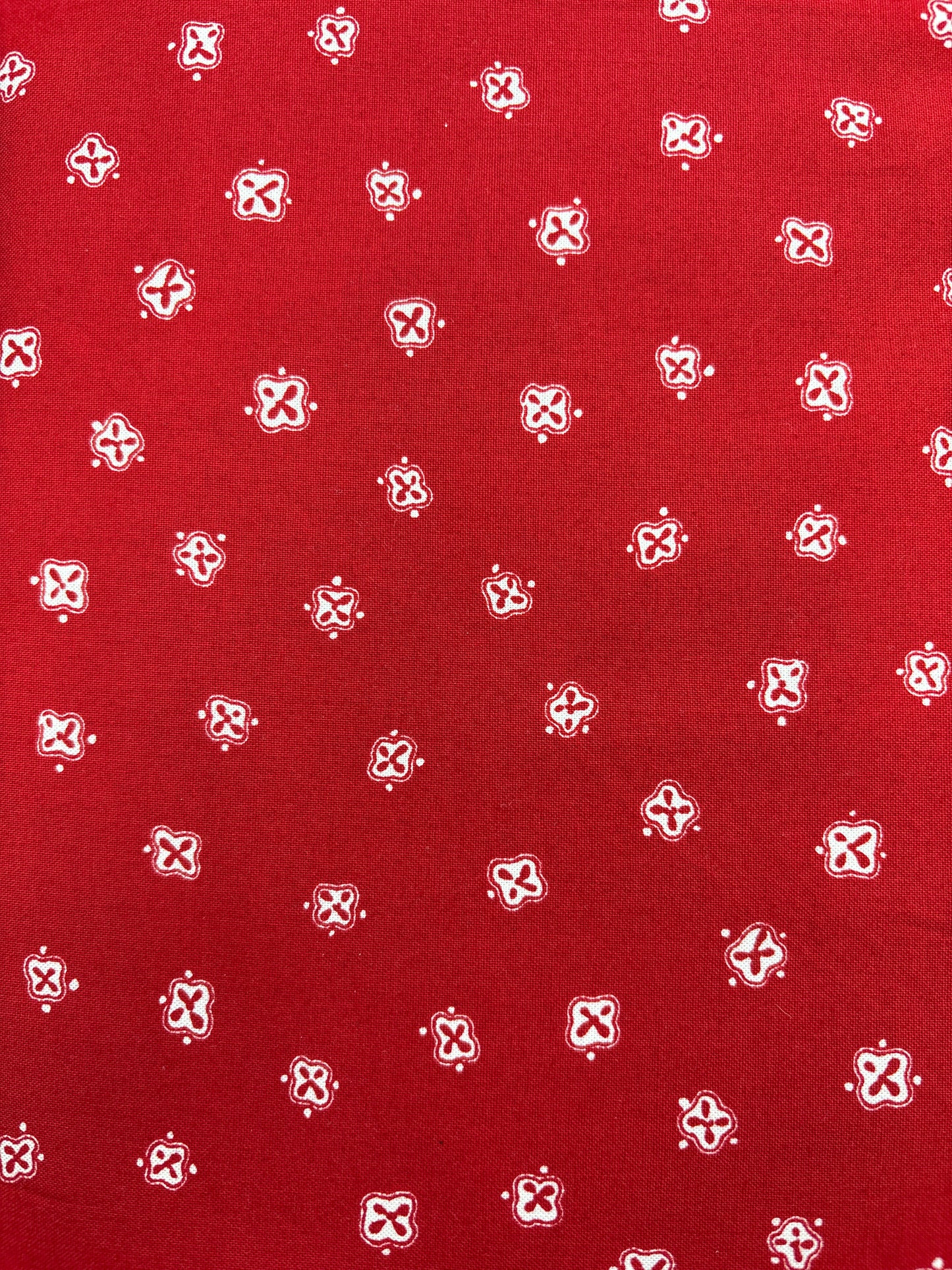 Bombay - White on Red - Red Rooster Fabrics