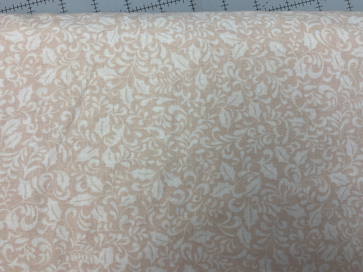 Holly Jolly Christmas - white on tan