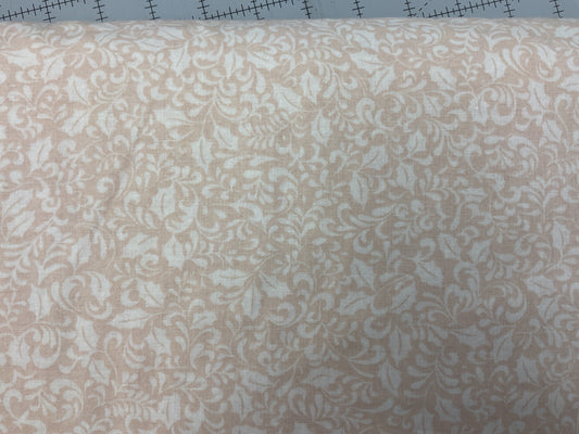 Holly Jolly Christmas - white on tan