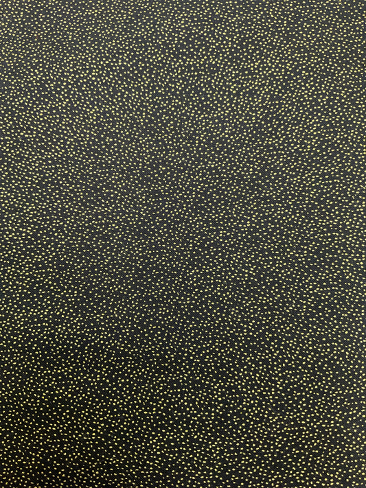 Gold Dots On Black - Northcott