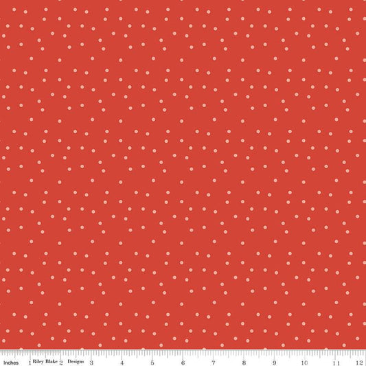 Vintage Charm - Dots - Red