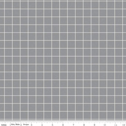 Midnight Meadow - Meadow Grid - Gray