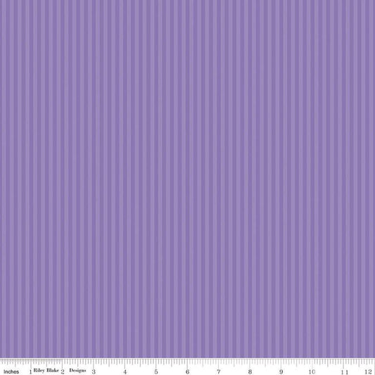 Riley Blake 1/8 Inch Stripes - Amethyst