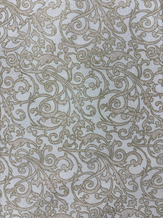 Antique Lace Vine - Tan with Gold