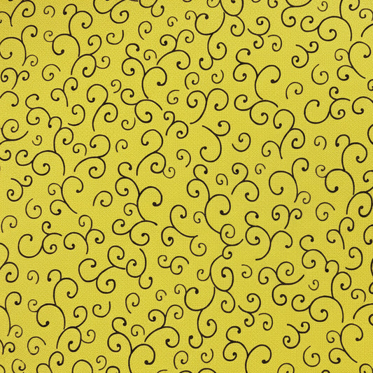 Yellow Swirl - Quilting Treasures