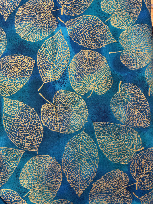 Gilded Leaves - Teal