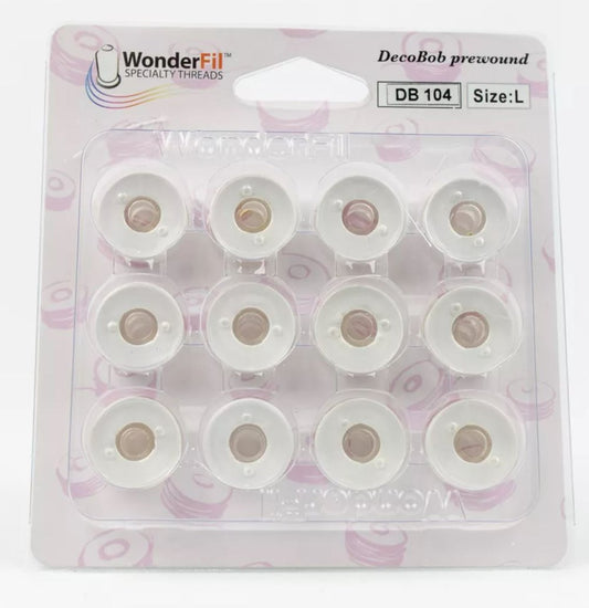 DecoBob Prewound Bobbin - Size L - DB104 - White