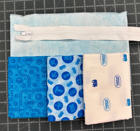 Forest Lines Sleeping Bag Kit - Thomas & Friends - Light Blue