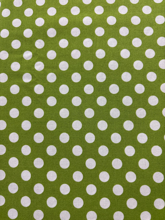 Kimberbell Basics - Green Polka Dots - Maywood Studio