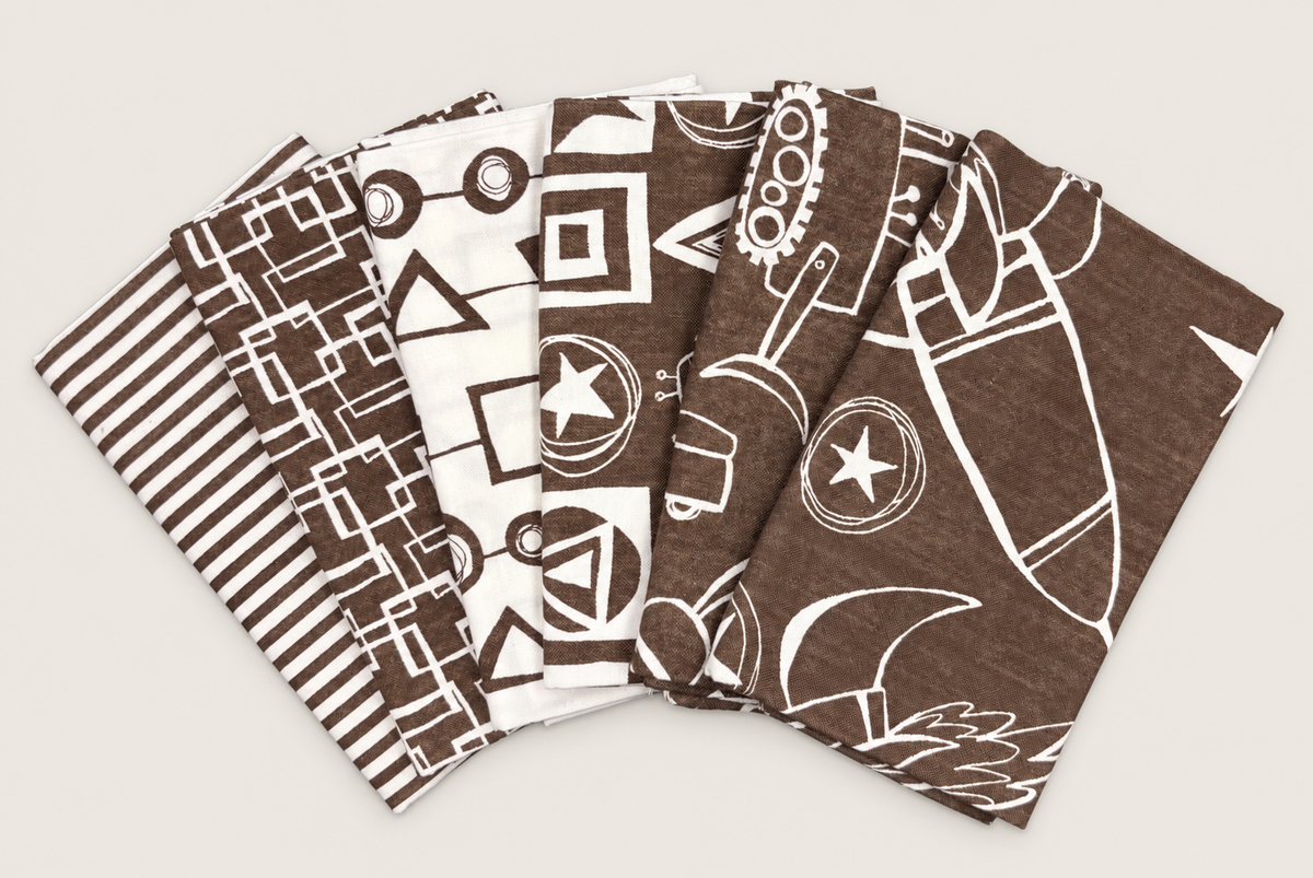 Restash #0040 - Fabric Bundle - 6 Fat Quarters
