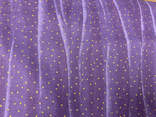 Gold Dots on Purple - Concord Fabrics