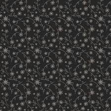 Cottage Reverie - Black Small Floral Toss - Wilmington