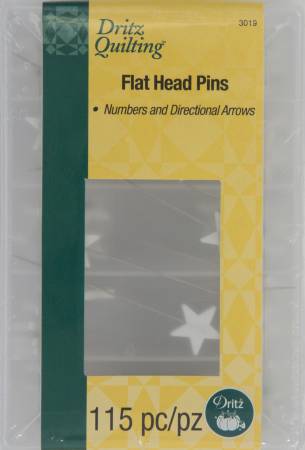 Dritz  Flathead Pins - Numbers and Directional Arrows