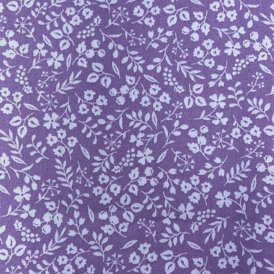 SevenBerry - Handworks- White Floral on Light Purple