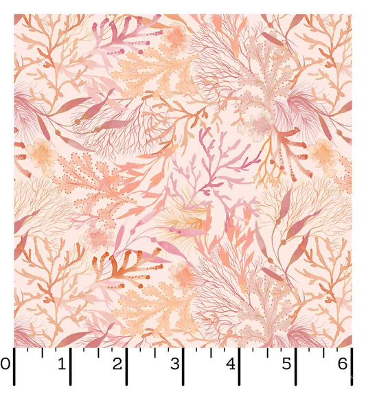 Seascape - Coral Seaweed - Peach/Pink