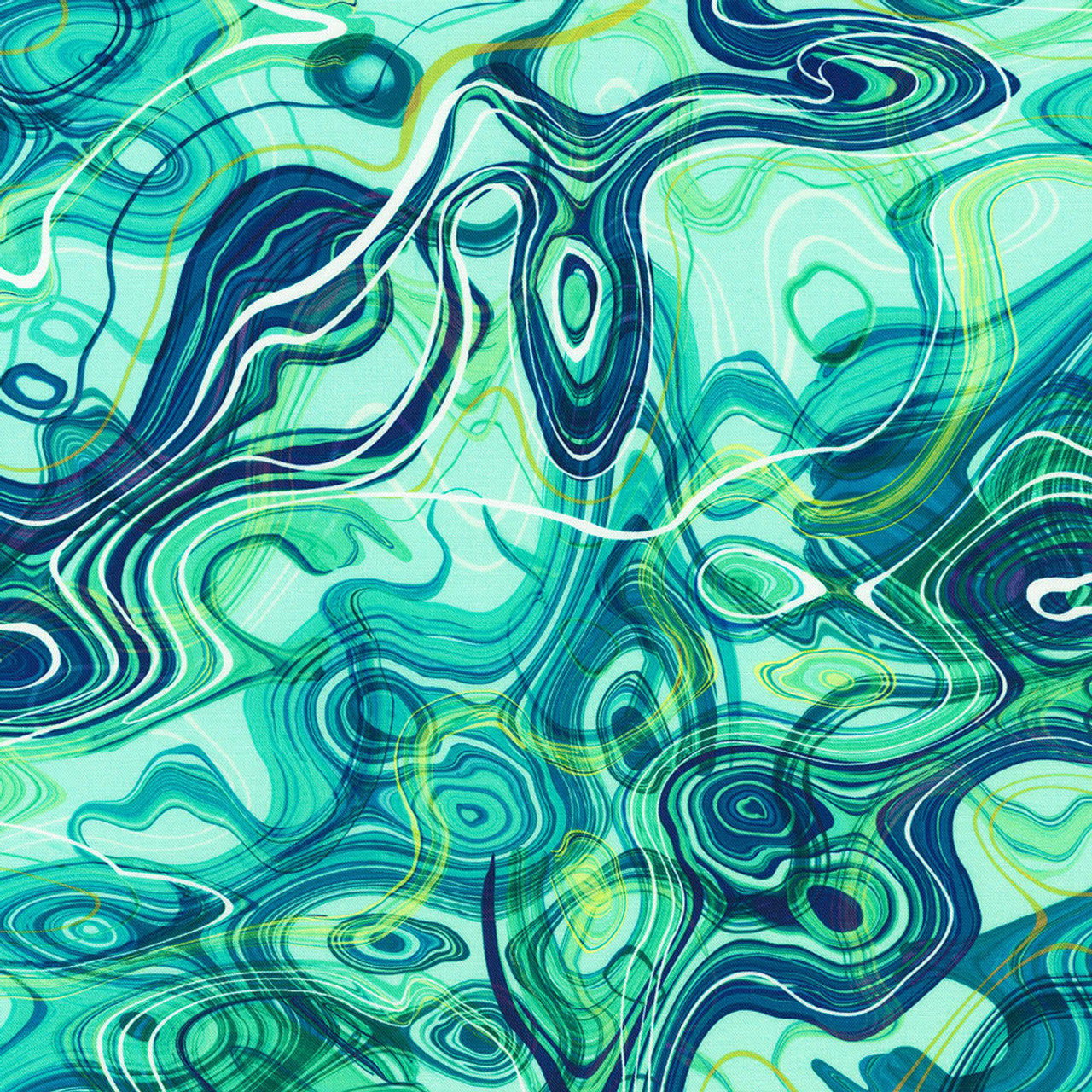 Artful Blooms - Seafoam Abstract