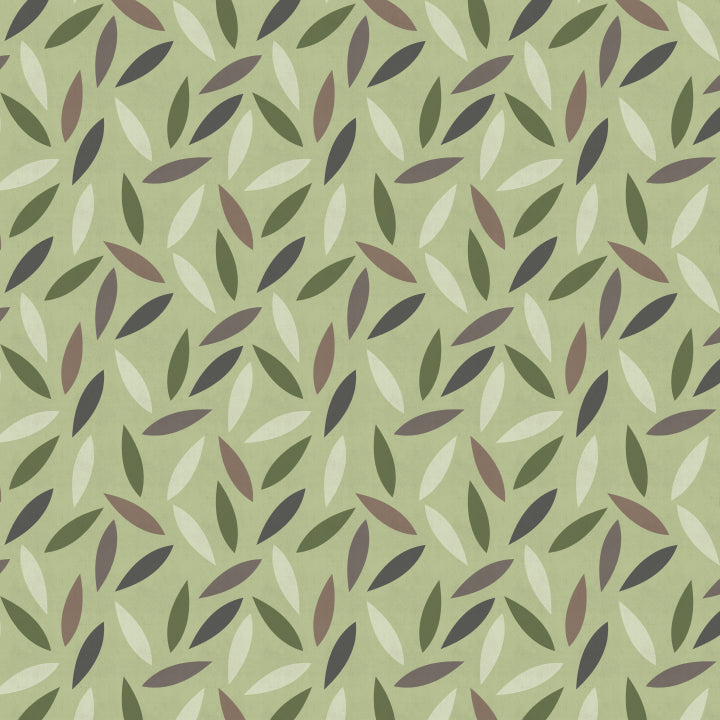 George, Gertrude, Mallory & Maude - Large Leaves - Dandelion Fabric & Co