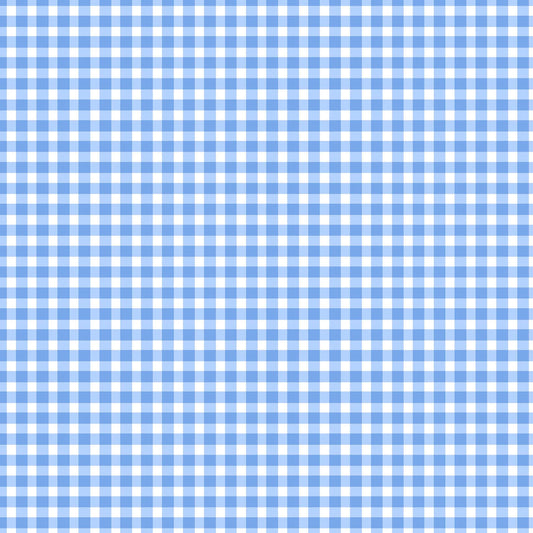 Magnifique basique - Carreaux classiques - Bleu cachemire